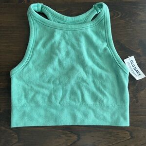 Old Navy Active Sea Green Ribbed Top